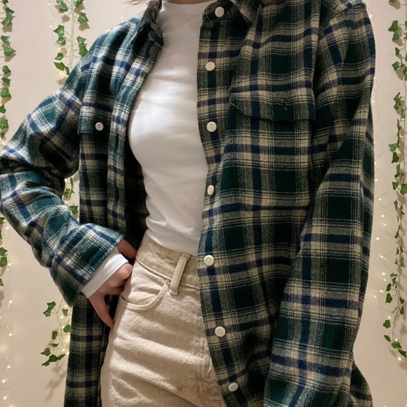 Levi's® Premium - Casual Button Down - Green - Relaxed - Small Shirt - Picture 6 of 7